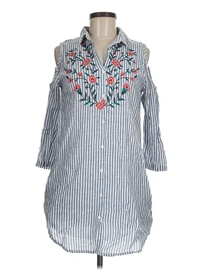 Pre-owned Assorted Brands Casual Dress In Blue