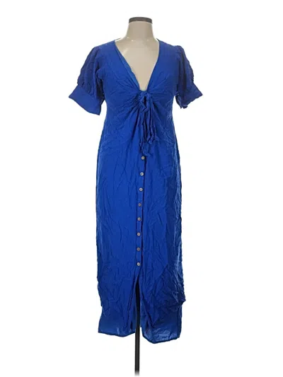 Pre-owned Assorted Brands Casual Dress In Blue