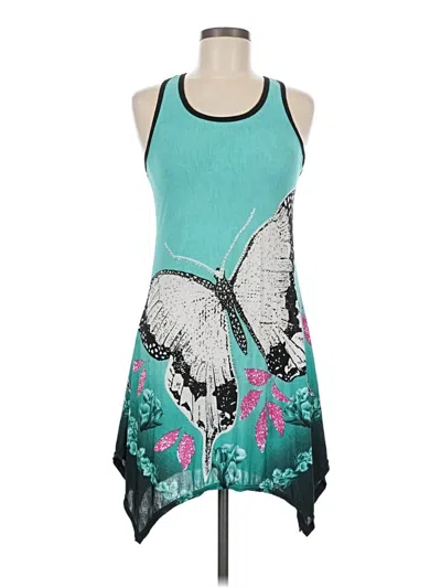 Pre-owned Assorted Brands Casual Dress In Blue