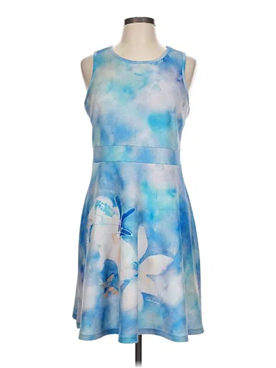 Pre-owned Assorted Brands Casual Dress In Blue