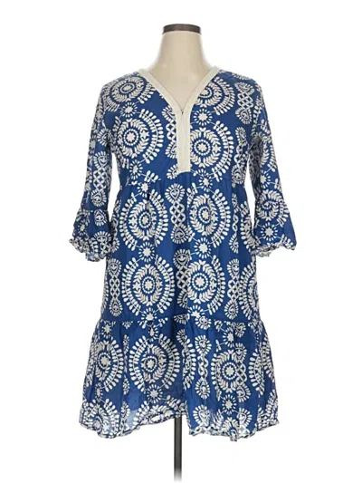 Pre-owned Assorted Brands Casual Dress In Blue