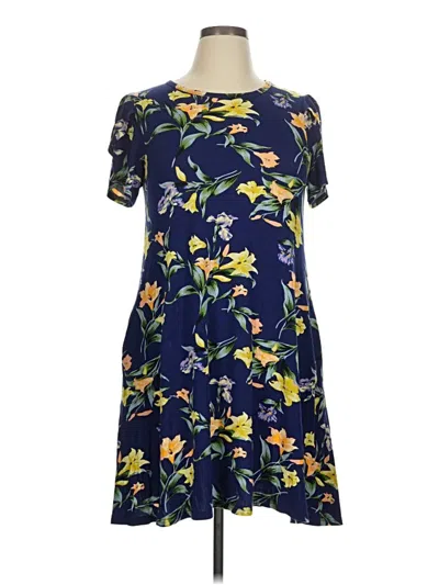 Pre-owned Assorted Brands Casual Dress In Blue