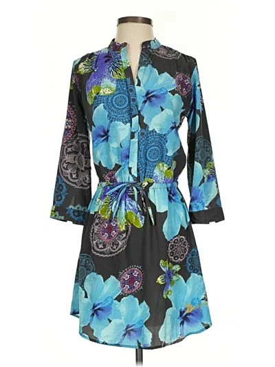 Pre-owned Assorted Brands Casual Dress In Blue
