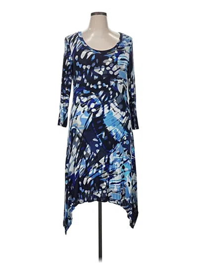 Pre-owned Assorted Brands Casual Dress In Blue