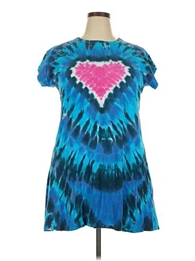 Pre-owned Assorted Brands Casual Dress In Blue