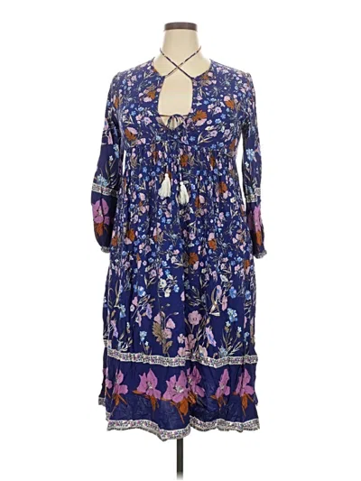 Pre-owned Assorted Brands Casual Dress In Blue