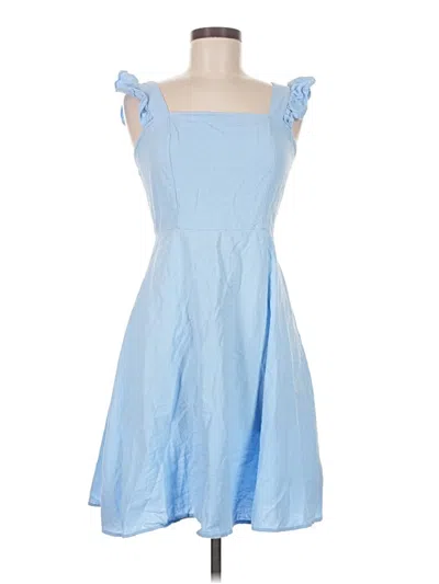 Pre-owned Assorted Brands Casual Dress In Blue