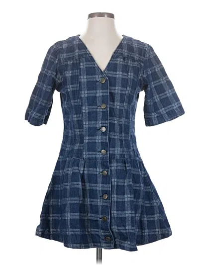 Pre-owned Assorted Brands Casual Dress In Blue