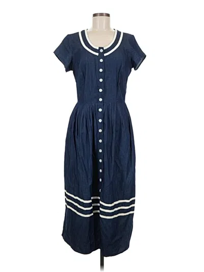 Pre-owned Assorted Brands Casual Dress In Blue