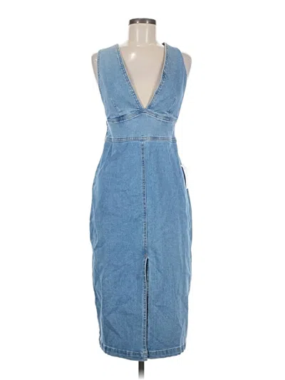Pre-owned Assorted Brands Casual Dress In Blue
