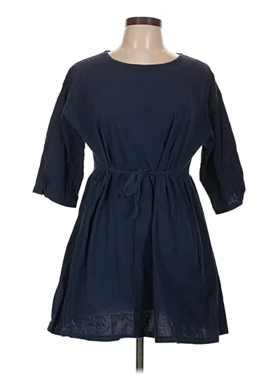 Pre-owned Assorted Brands Casual Dress In Blue