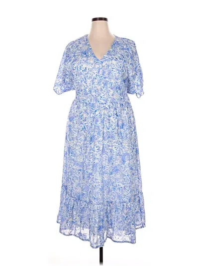 Pre-owned Assorted Brands Casual Dress In Blue