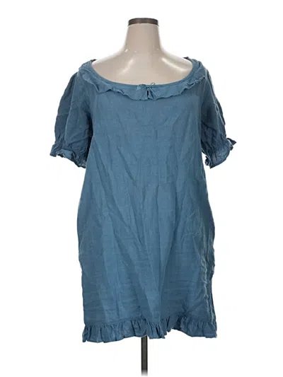 Pre-owned Assorted Brands Casual Dress In Blue