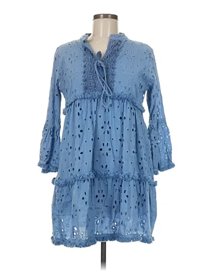 Pre-owned Assorted Brands Casual Dress In Blue