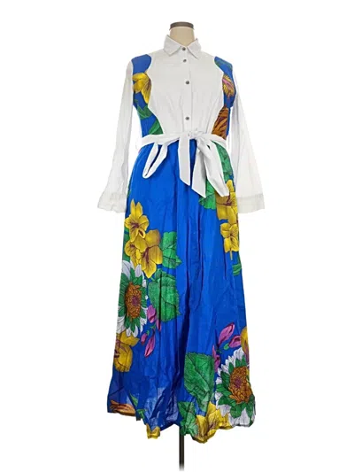 Pre-owned Assorted Brands Casual Dress In Blue