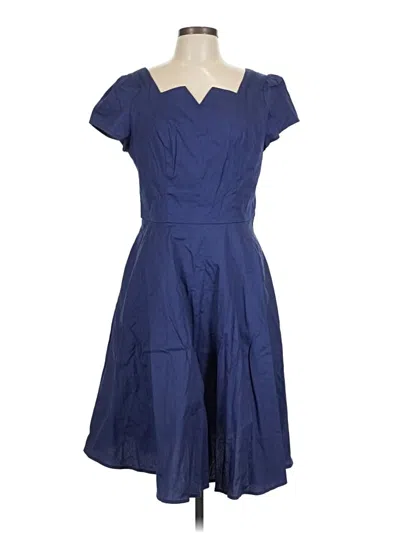 Pre-owned Assorted Brands Casual Dress In Blue