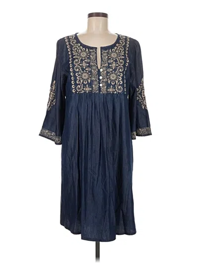 Pre-owned Assorted Brands Casual Dress In Blue