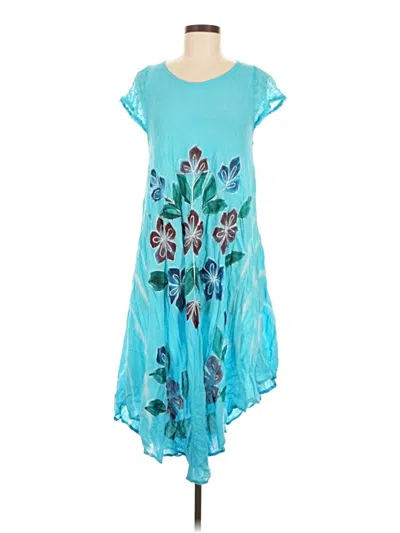 Pre-owned Assorted Brands Casual Dress In Blue