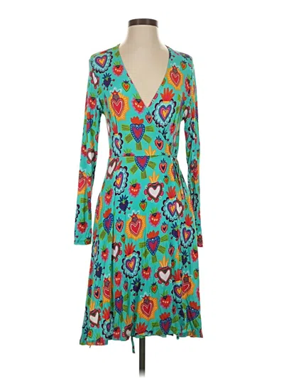 Pre-owned Assorted Brands Casual Dress In Blue
