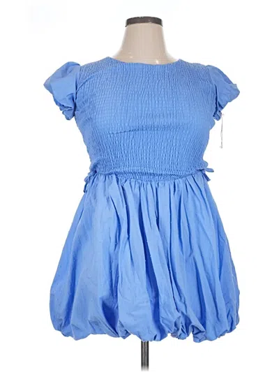Pre-owned Assorted Brands Casual Dress In Blue