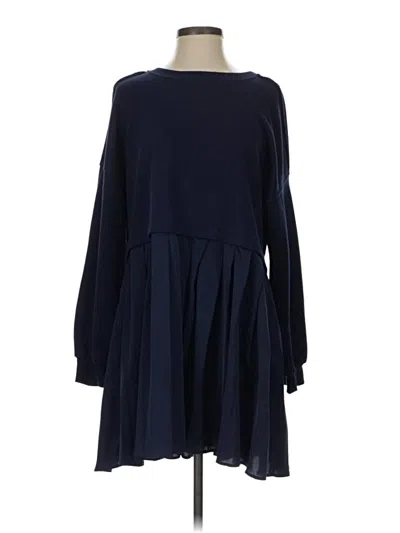 Pre-owned Assorted Brands Casual Dress In Blue