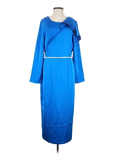 Pre-owned Assorted Brands Casual Dress In Blue