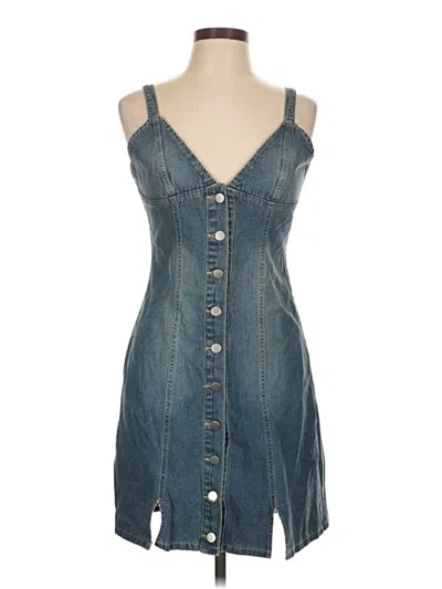 Pre-owned Assorted Brands Casual Dress In Blue