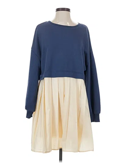 Pre-owned Assorted Brands Casual Dress In Blue