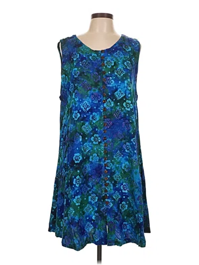 Pre-owned Assorted Brands Casual Dress In Blue