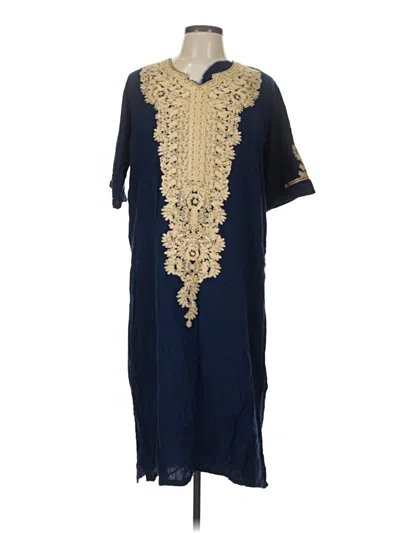 Pre-owned Assorted Brands Casual Dress In Blue