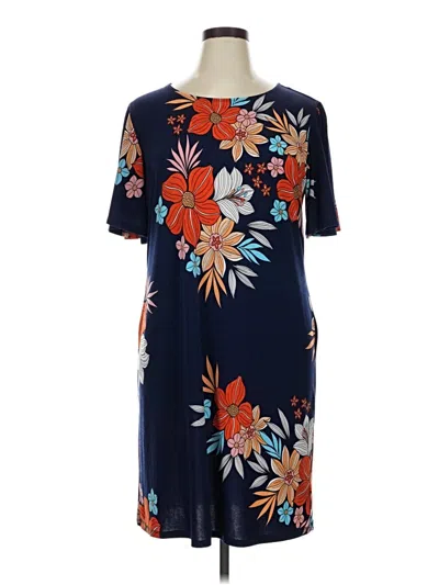 Pre-owned Assorted Brands Casual Dress In Blue