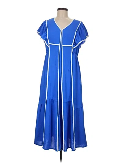 Pre-owned Assorted Brands Casual Dress In Blue