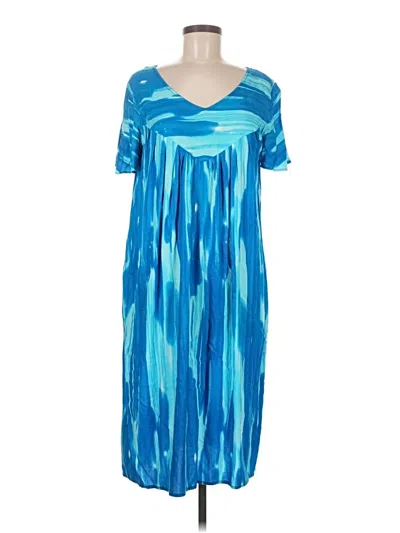 Pre-owned Assorted Brands Casual Dress In Blue