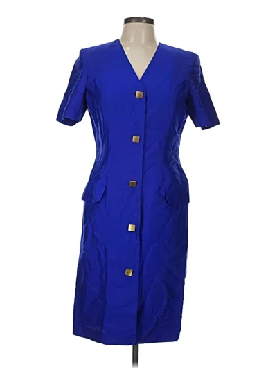 Pre-owned Assorted Brands Casual Dress In Blue