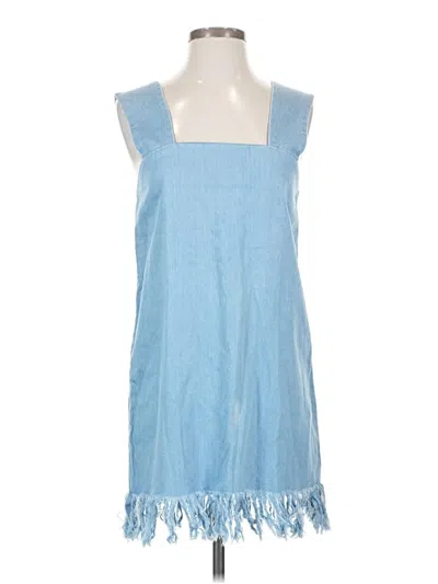 Pre-owned Assorted Brands Casual Dress In Blue