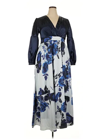 Pre-owned Assorted Brands Casual Dress In Blue