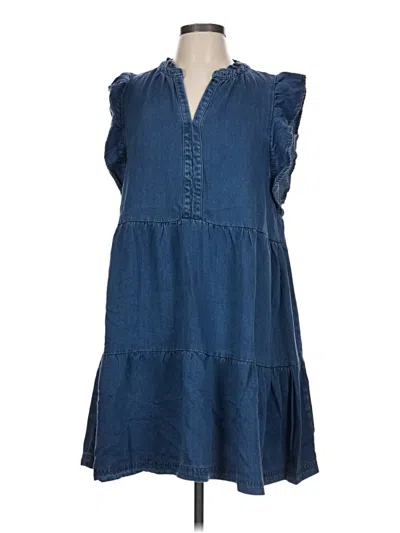 Assorted Brands Casual Dress In Blue