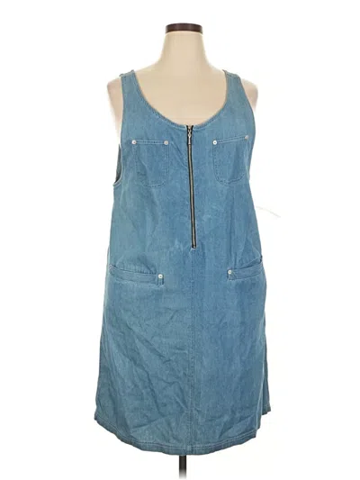 Pre-owned Assorted Brands Casual Dress In Blue