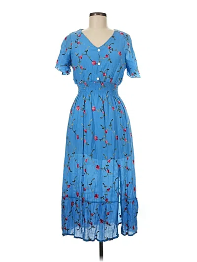 Pre-owned Assorted Brands Casual Dress In Blue