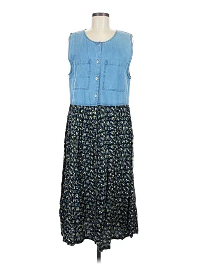 Pre-owned Assorted Brands Casual Dress In Blue
