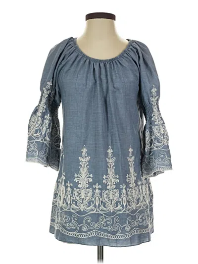 Pre-owned Assorted Brands Casual Dress In Blue