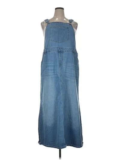 Pre-owned Assorted Brands Casual Dress In Blue
