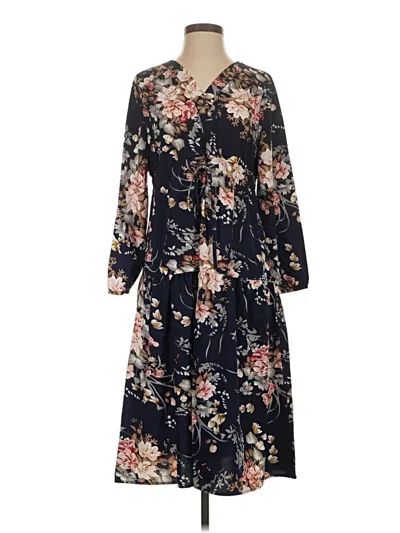 Pre-owned Assorted Brands Casual Dress In Blue