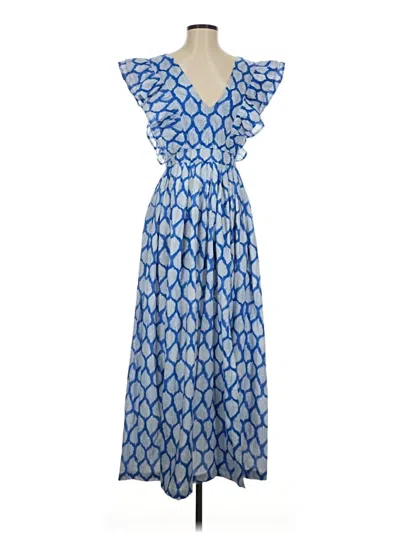 Pre-owned Assorted Brands Casual Dress In Blue
