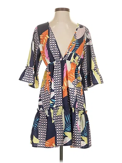 Pre-owned Assorted Brands Casual Dress In Blue