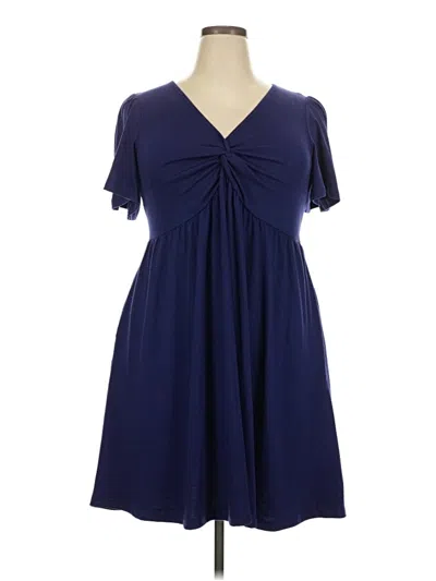 Pre-owned Assorted Brands Casual Dress In Blue