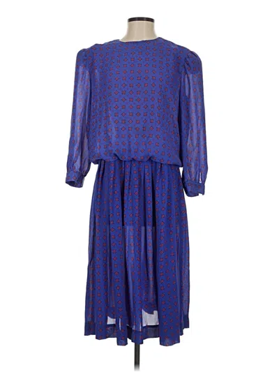 Pre-owned Assorted Brands Casual Dress In Blue