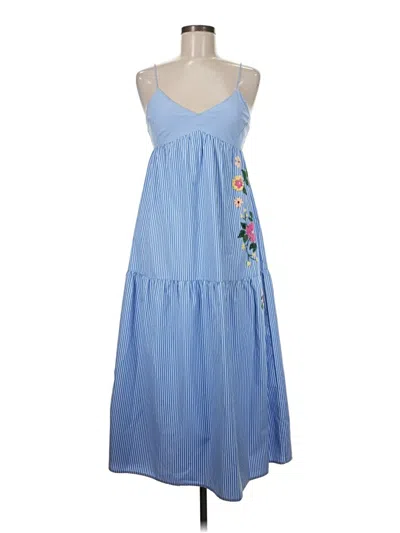 Pre-owned Assorted Brands Casual Dress In Blue