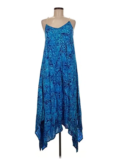 Pre-owned Assorted Brands Casual Dress In Blue