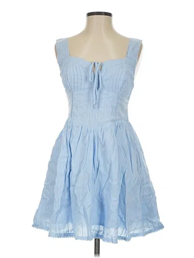 Pre-owned Assorted Brands Casual Dress In Blue
